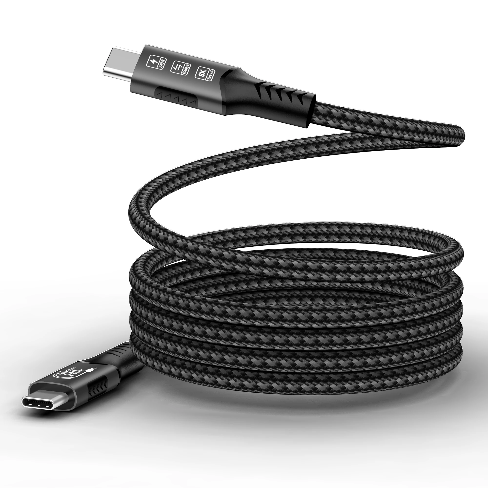 USB4 Cable 40Gbps 48V 240W For Thunderbolt 4 Type C Fast Charging Cable Thunderbolt3 USB C to C Data Transfer Cable For laptop thumbnail 3