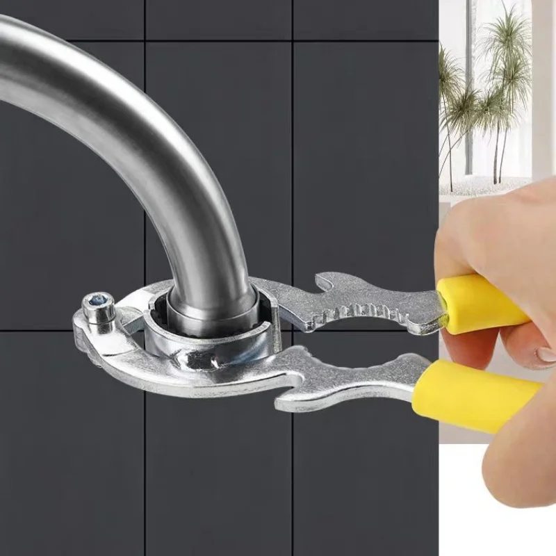 Professional Spray Aerator Wrench Sink Nozzle Removal Spanner Carbon Steel Faucet Bubbler Wrench Bathroom Repair Tools thumbnail 3