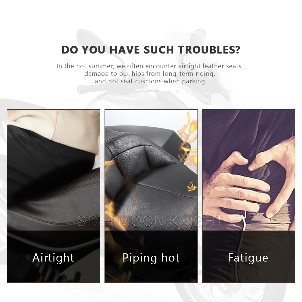 Passenger Seat Cushion For Suzuki V-Strom 650 VStrom 1000 DL 650 DL1000 DL250 Motorcycle 3D Insulated Seat Cover Accessories thumbnail 2