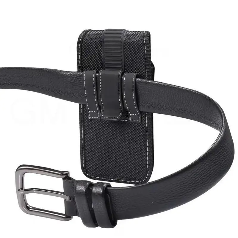 Belt Clip Cell Phone Case For Galaxy S21 S20 S22 Plus S8 S9 S10 For Samsung S22 Ultra Universal Oxford Fabric Leather Case Case thumbnail 4