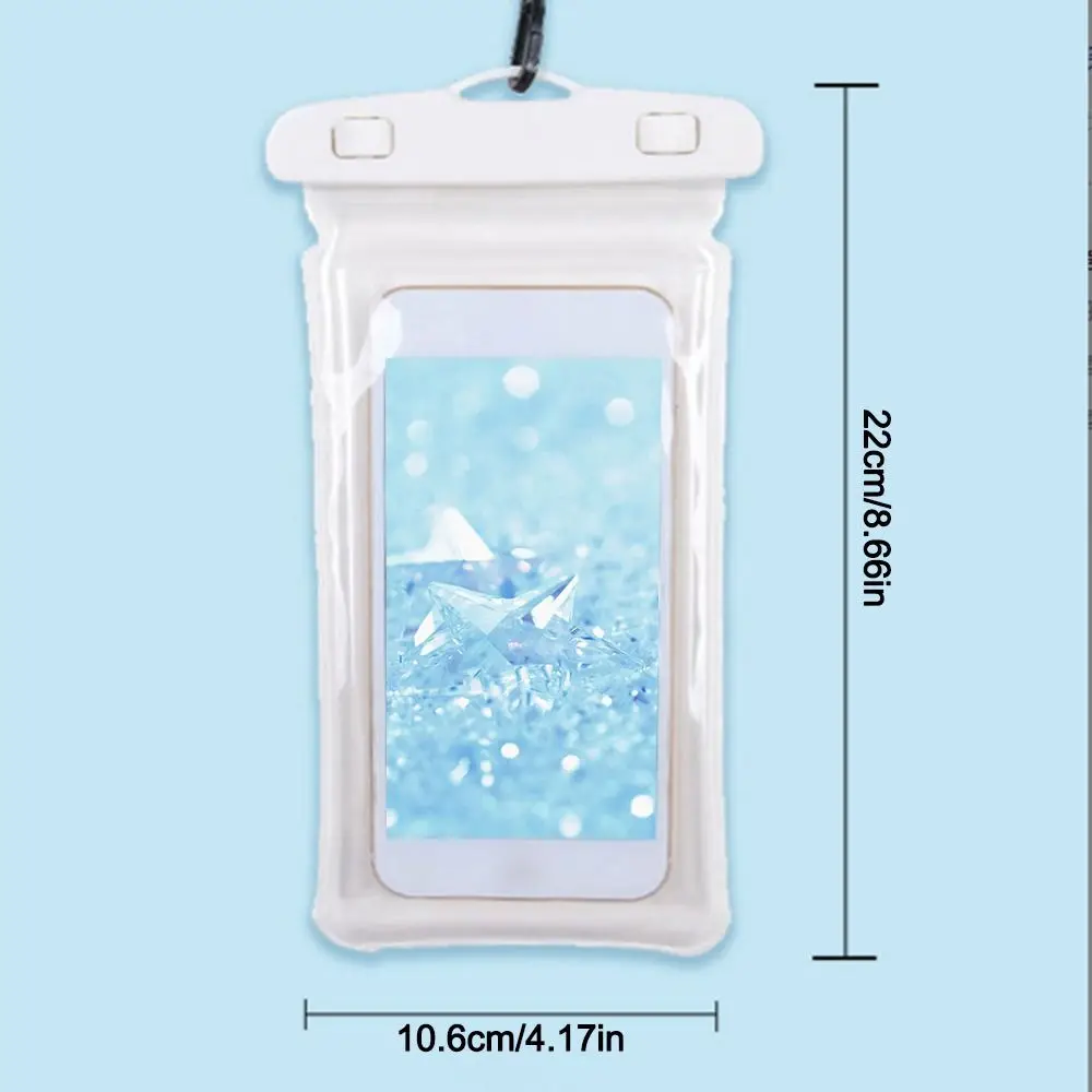 Transparent Waterproof Phone Case Touch Screen Under 7.0 inches Mobile Phone Cover with Lanyard Phone Sealed Bag Swimming&Diving thumbnail 5