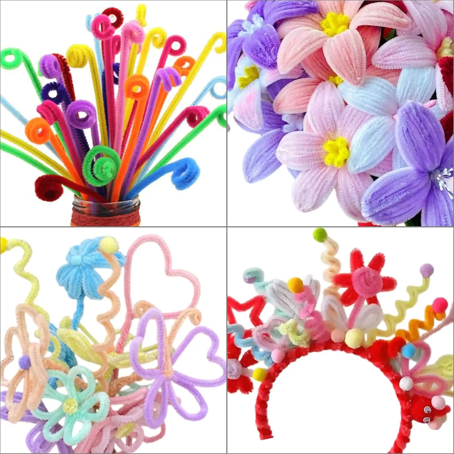 Chenille Stems, Pipe Cleaners Craft Supplies, Craft Pipe Cleaners, Chenille Stems Pipe Cleaners, Pipe Cleaners Bulk thumbnail 6