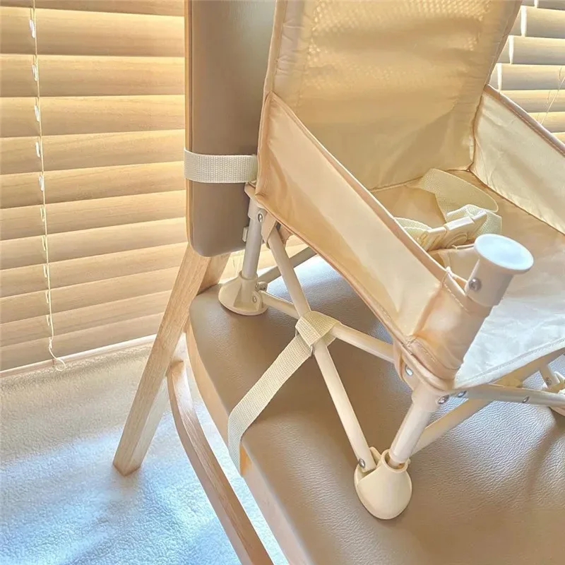 Folding Baby Eating Chair with Awning Outdoor Travel Portable Sunshade Baby Seats Detachable Feeding Tray Multifunctional thumbnail 6