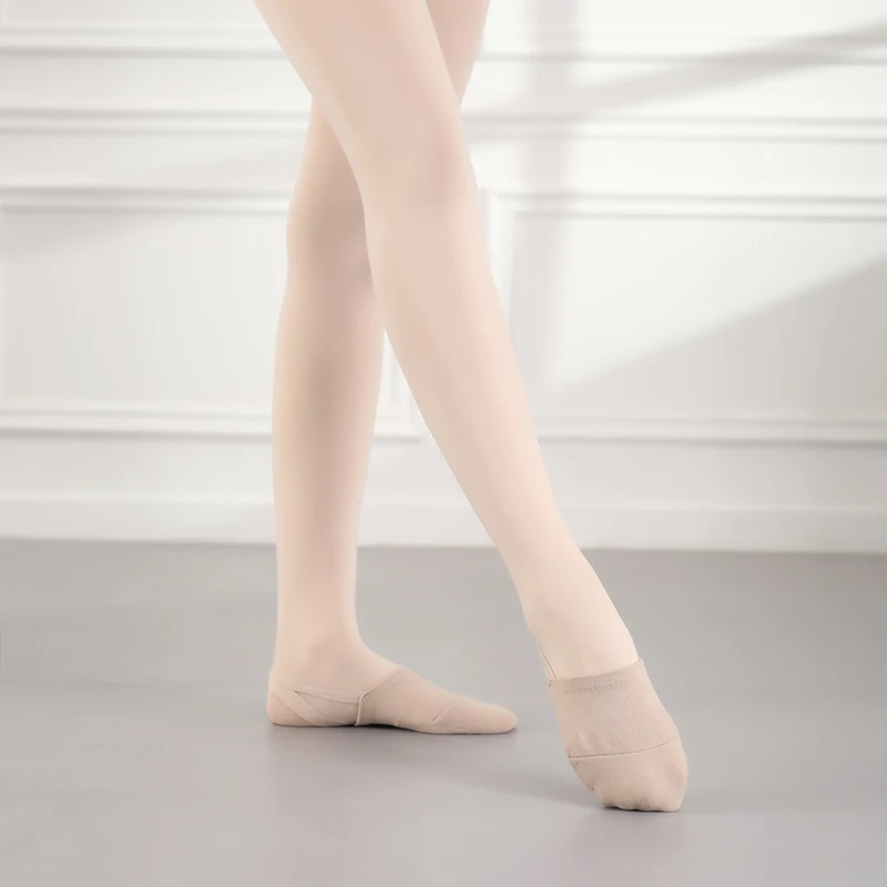 Girls Rhythmic Gymnastics Shoes Women Adult Children Half Sole Jazz Ballet Dance Shoes Half Toe Shoes Woman Belly Dancing Shoes thumbnail 4
