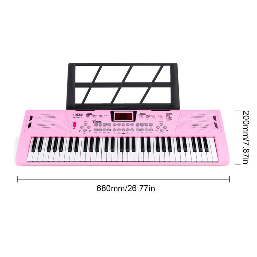 61 Keys USB Digital Keyboard Piano Professional Children's Electronic Piano Portable Kid Toy Electronic Organ Musical Instrument thumbnail 6