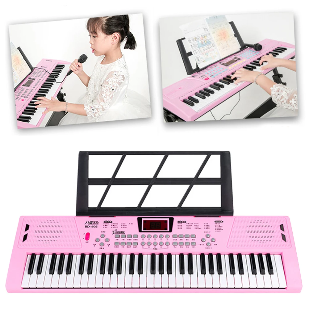 61 Keys USB Digital Keyboard Piano Professional Children's Electronic Piano Portable Kid Toy Electronic Organ Musical Instrument thumbnail 4