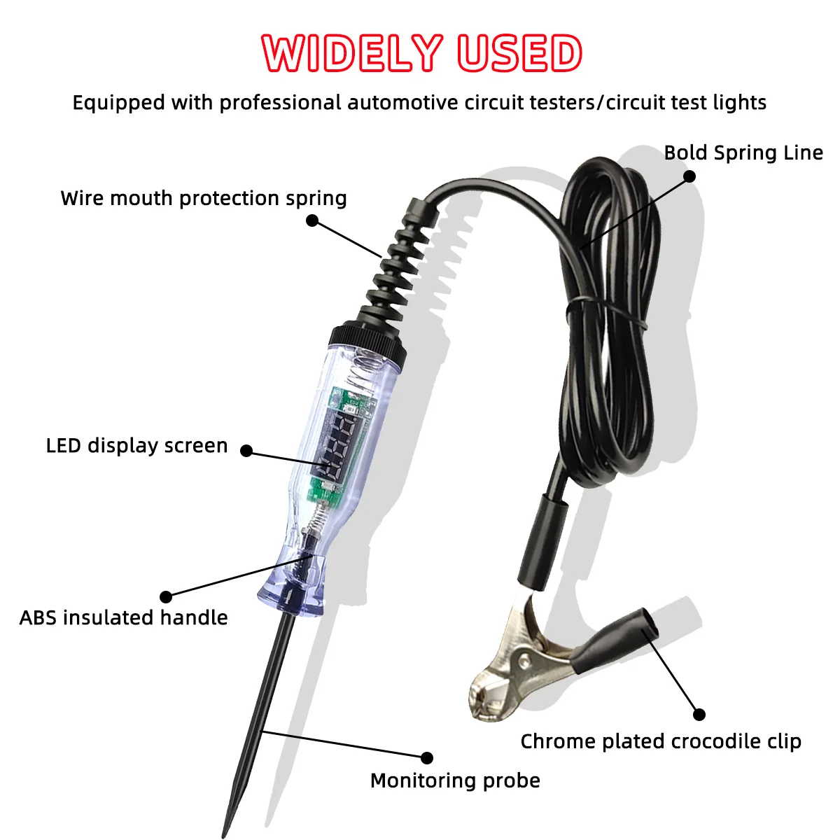 Digital voltage circuit tester 5V-90V test pen automotive circuit detection diagnostic repair tool thumbnail 5