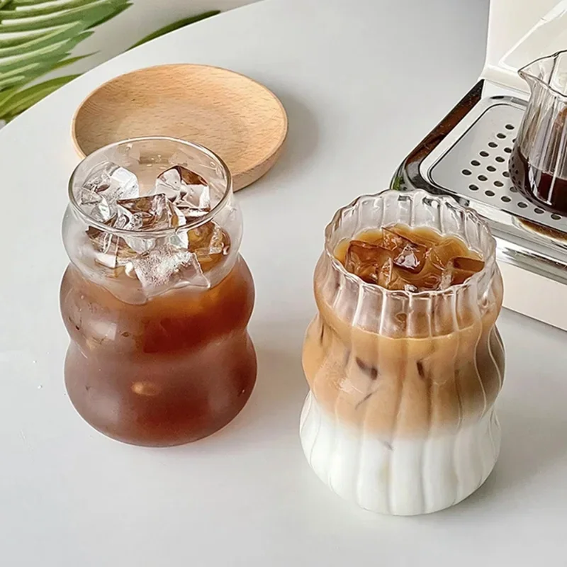 Creative Glass Cup Transparent Heat-resistant Tumbler Juice Milk Coffee Mug Home Water Glasses Beer Cocktail Glasses Drinkware thumbnail 6