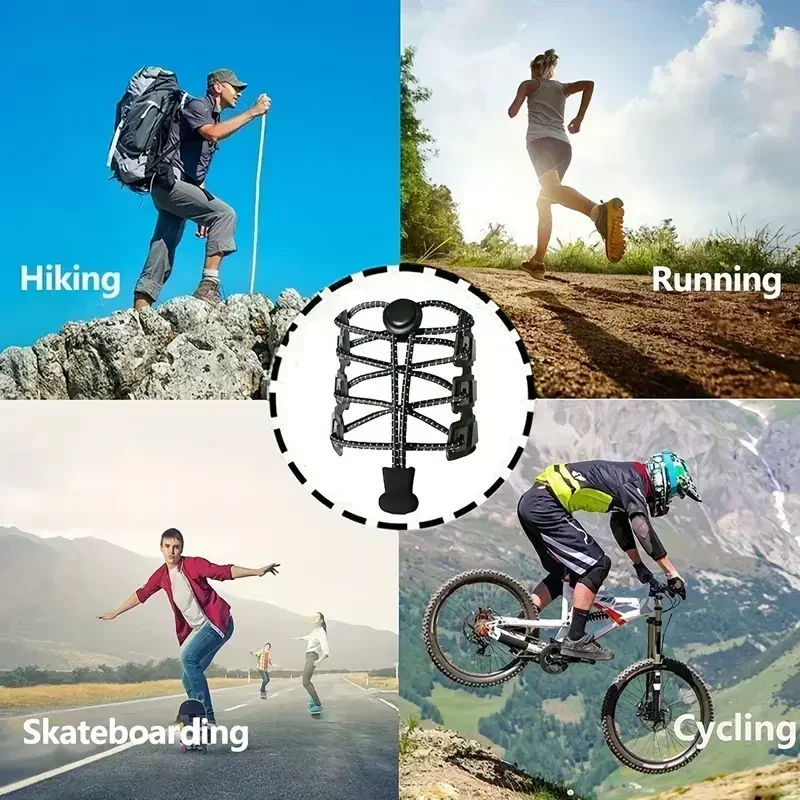 1Pair Elastic Shoelaces with Lock Sneaker No Tie Shoe Laces Stretching Lock Round Lock Lazy Quick Shoelace Hiking Shoestrings thumbnail 3