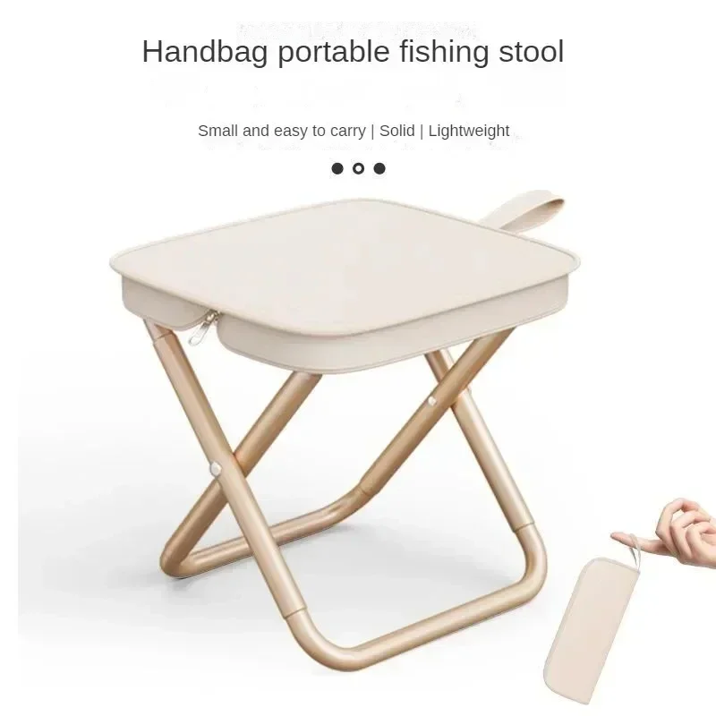 Portable Multifunctional Outdoor Picnic Camping Folding Chair Ultra Light Fishing Stool Folding Chair Outdoor Accessories thumbnail 2