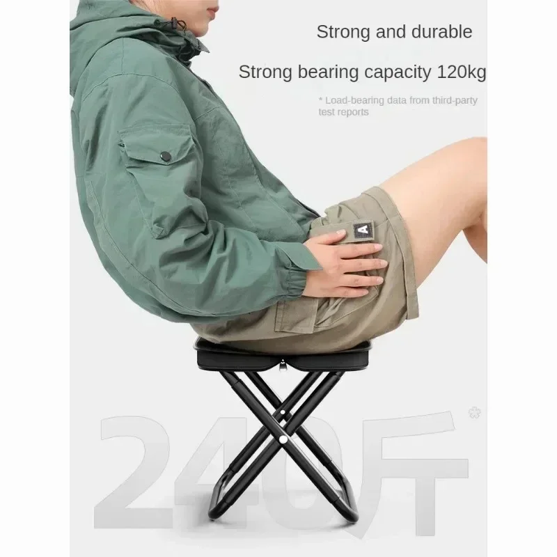 Portable Multifunctional Outdoor Picnic Camping Folding Chair Ultra Light Fishing Stool Folding Chair Outdoor Accessories thumbnail 5