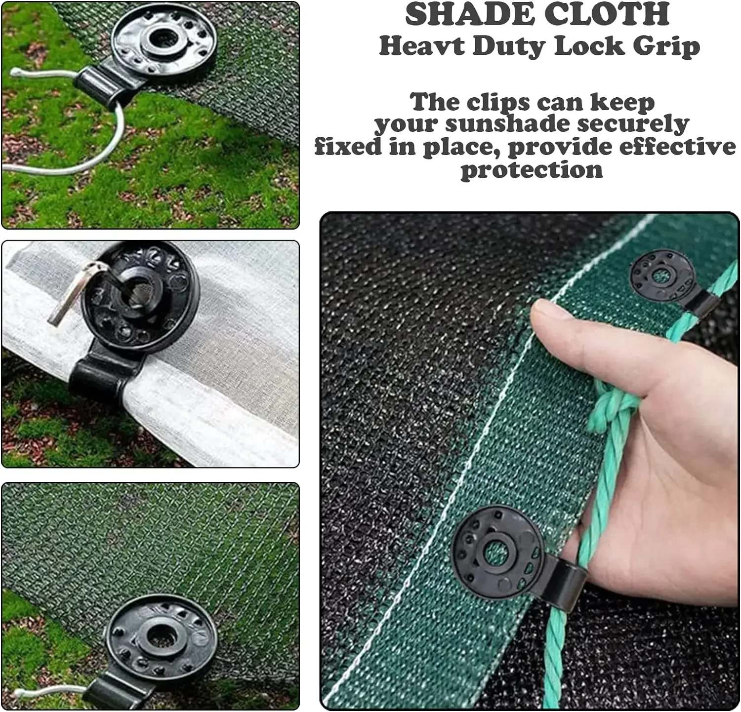 10-200pcs Shade Cloth Clips Shade Fabric Clamps Net Mesh Cover Sunblock Fabric In Garden Backyard Greenhouse Grommets  accessory thumbnail 6