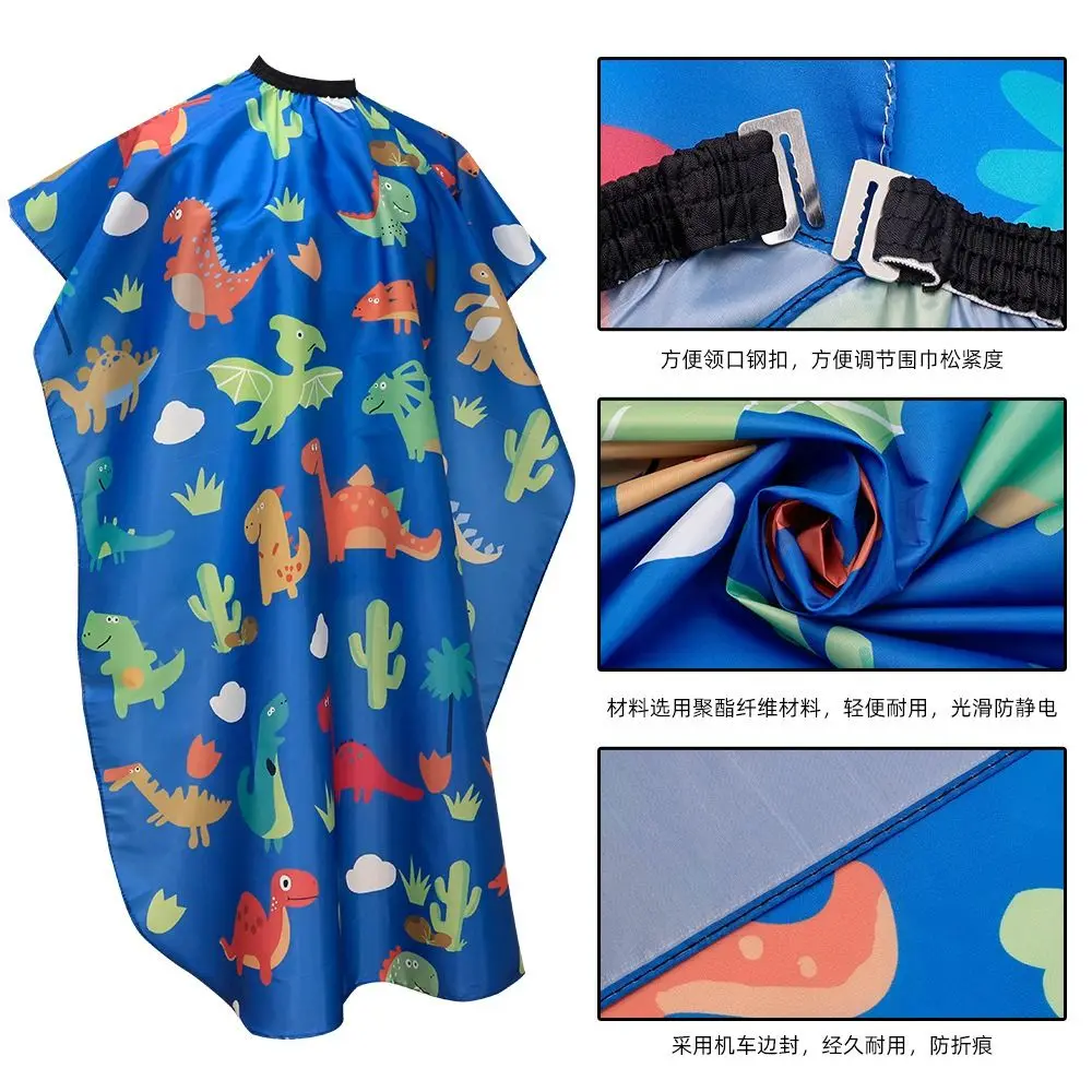Professional Kids Barber Cape Accessories Durable Cute Hair Cutting Cape Waterproof Hairdressing Salon Cape thumbnail 2