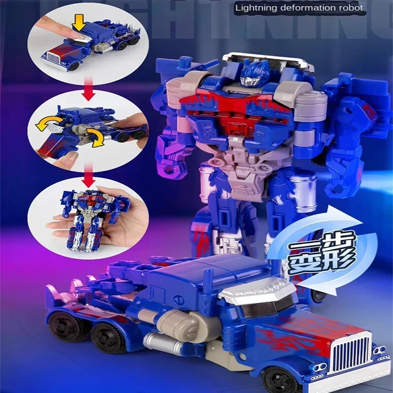 Transformation Car Toy One Step Deformation Robot Action Figure Model Kid Puzzle Toy Anime Robot Model Deformation Car thumbnail 5