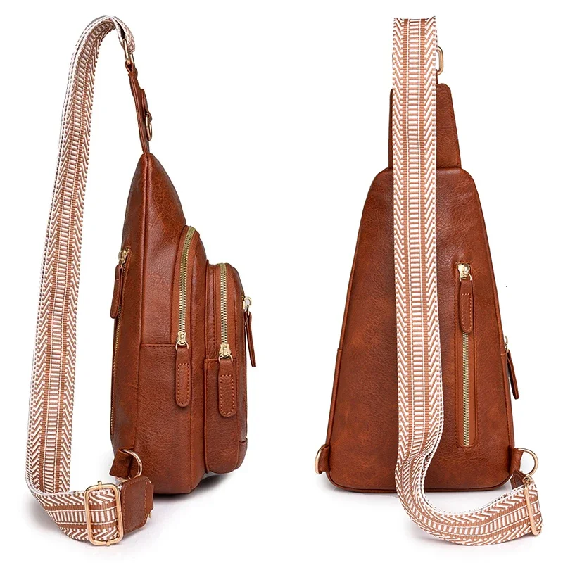 Women Bag Fashion Sling Bag for Woman High Quality PU Leather Pack Crossbody Chest Bolsa Feminina Sacs À Main Shoulder Messenger thumbnail 5