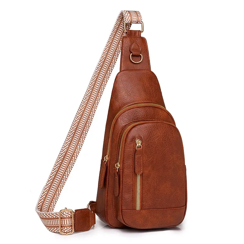 Women Bag Fashion Sling Bag for Woman High Quality PU Leather Pack Crossbody Chest Bolsa Feminina Sacs À Main Shoulder Messenger thumbnail 2