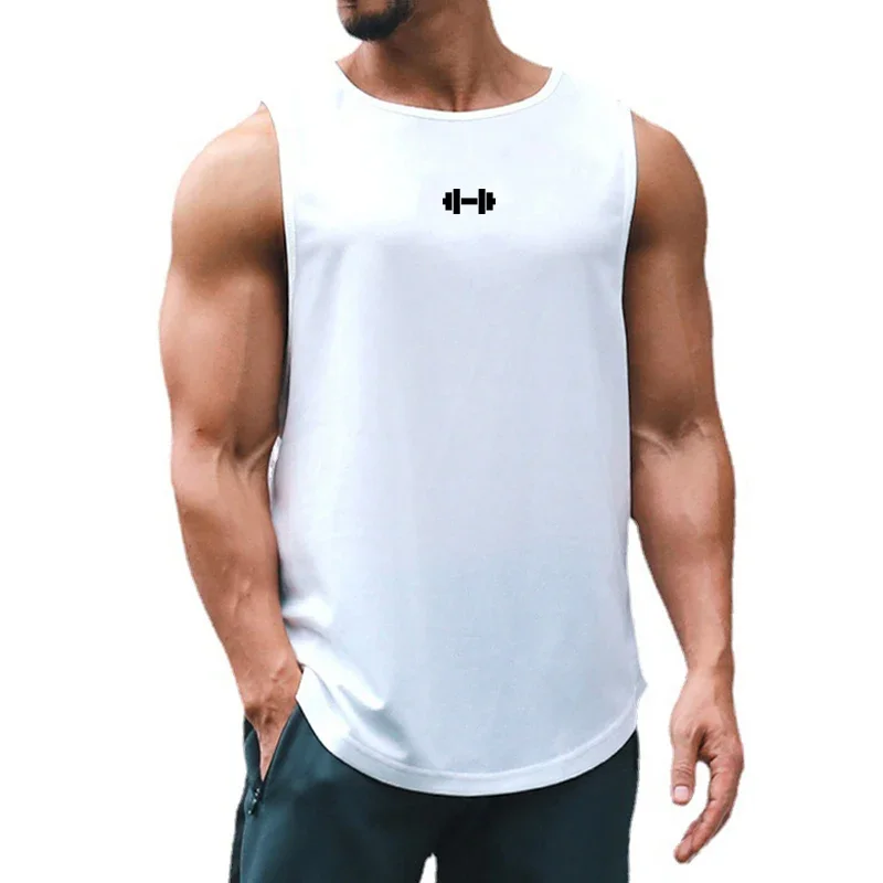Gym Fitness Bodybuilding Sport Vests Mesh Breathable Quick Dry Running Tank Tops Mens Workout Muscle Casual Elastic T-shirts thumbnail 5