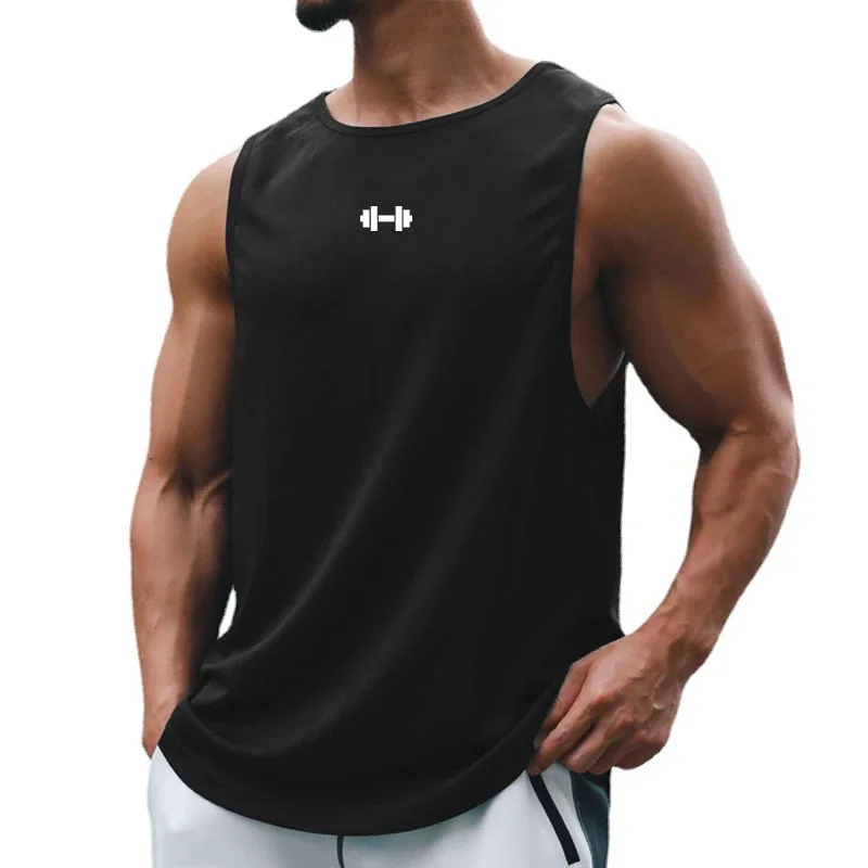 Gym Fitness Bodybuilding Sport Vests Mesh Breathable Quick Dry Running Tank Tops Mens Workout Muscle Casual Elastic T-shirts thumbnail 6