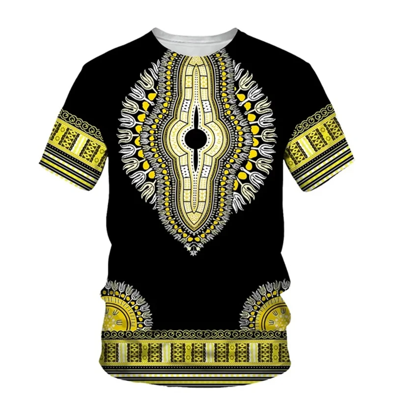 Summer Harajuku 3D Print African Dashiki Ethnic Patterns T Shirt For Men Kid Fashion Streetwear Tee Shirts Unisex Mens Clothing thumbnail 5
