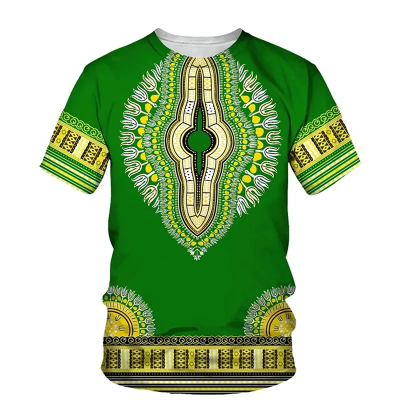 Summer Harajuku 3D Print African Dashiki Ethnic Patterns T Shirt For Men Kid Fashion Streetwear Tee Shirts Unisex Mens Clothing thumbnail 4