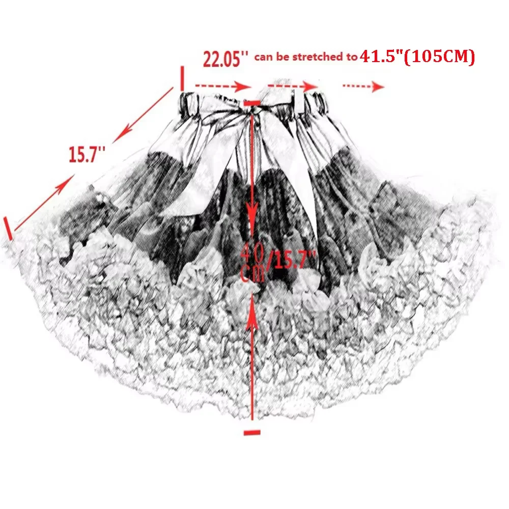 Lolita Petticoat Woman Free Short Halloween Crinoline Mini Ball Gown Underskirt Rockabilly Tulle Stock Tutu Skirt Cosplay Party thumbnail 3
