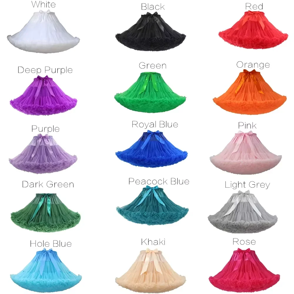 Lolita Petticoat Woman Free Short Halloween Crinoline Mini Ball Gown Underskirt Rockabilly Tulle Stock Tutu Skirt Cosplay Party thumbnail 2