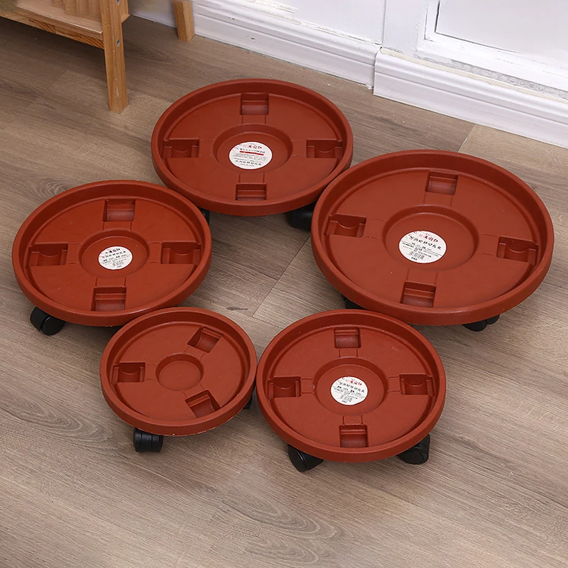 Removable Plant Stand Flower Pot Tray With Universal Wheel Heavy Rolling Flower Pot Rack Indoor And Outdoor Balcony thumbnail 3