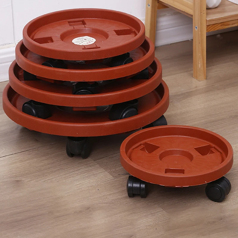 Removable Plant Stand Flower Pot Tray With Universal Wheel Heavy Rolling Flower Pot Rack Indoor And Outdoor Balcony thumbnail 2