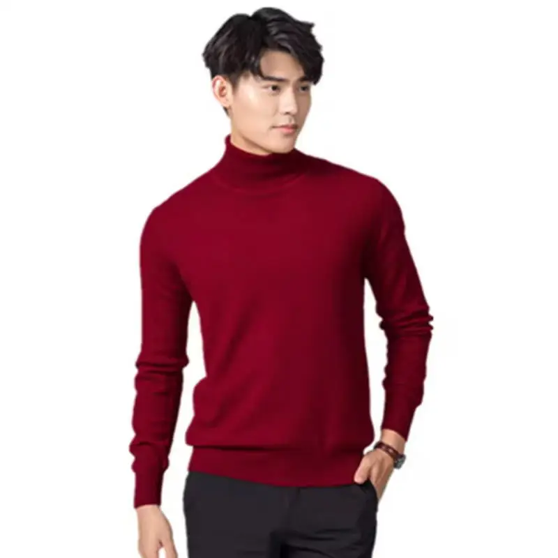 Cashmere Cotton Blend Turtleneck Men Jumper 2025 Autumn Winter Wram Clothes Vetement Homme Pull Homme Hiver Man Pullover Sweater thumbnail 2