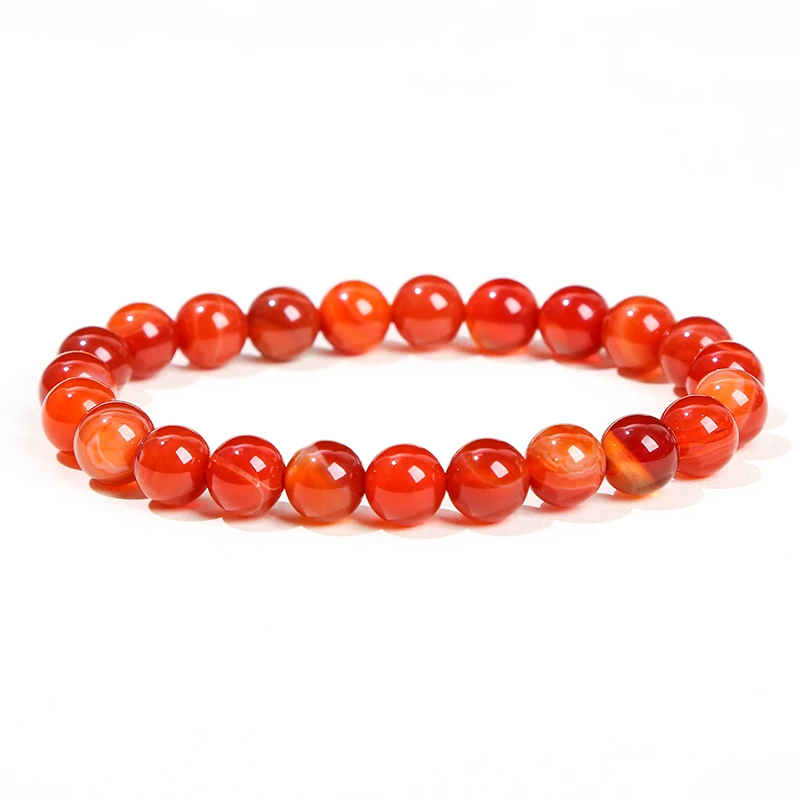 JD Natural Stone Beads Bracelet Amethyst Tiger Eye Crystal Quartz Agate Gem Beads Bangles Women Men Reiki Healling Jewelry Gift thumbnail 5