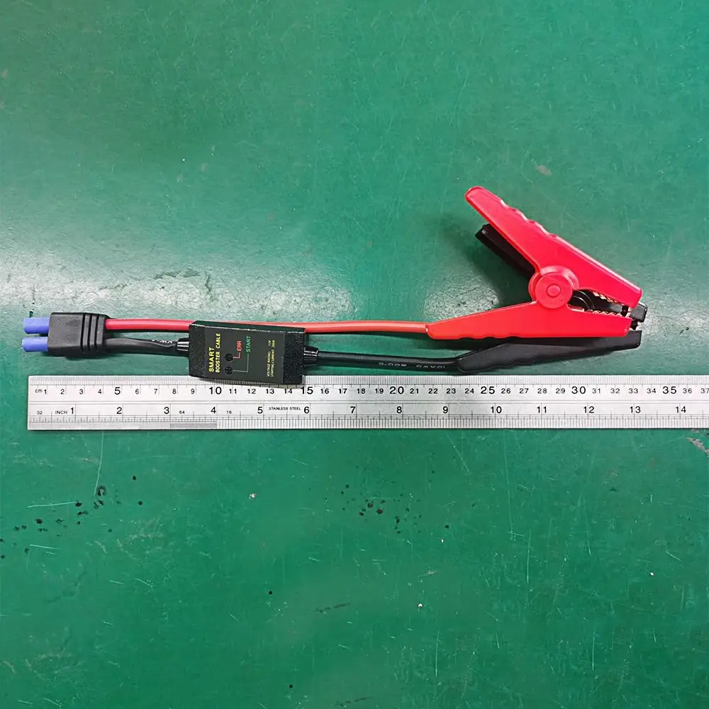 12V 200A intelligent Booster Cable Smart EC5 Connector Car Truck Emergency Jump Starter Alligator Clamps Clip thumbnail 6