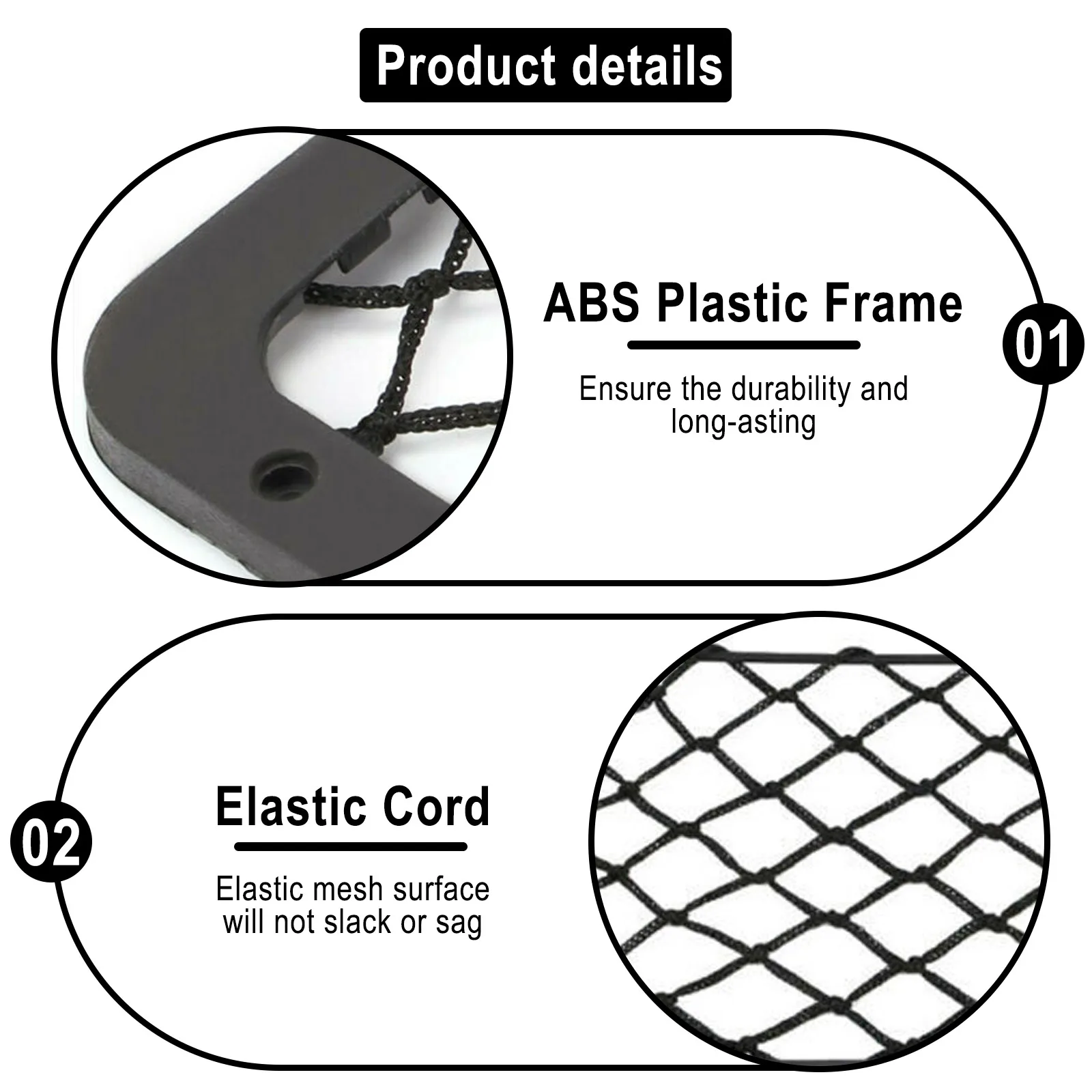 Framed Stretch Mesh Net Pocket Car Auto RV Trunk Motorhome Home Cargo Organization Storage For VW T5 T6 Fiat Ducato Ford Transit thumbnail 4
