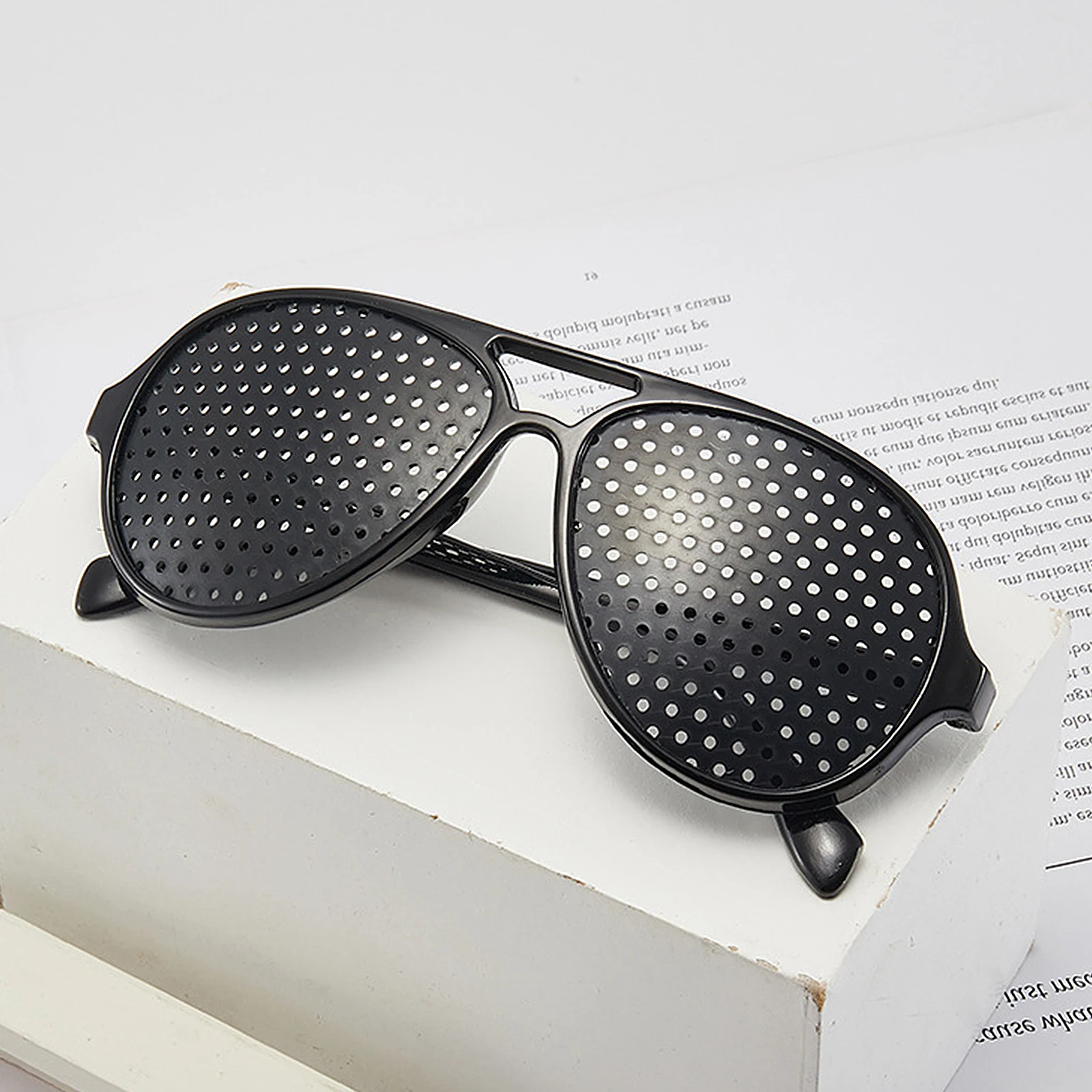 Anti-myopia Astigmatism Glasses Vision Correction Fatigue Pin Hole Glasses With Holes For Men Women Eyesight Improvement Eyewear thumbnail 3