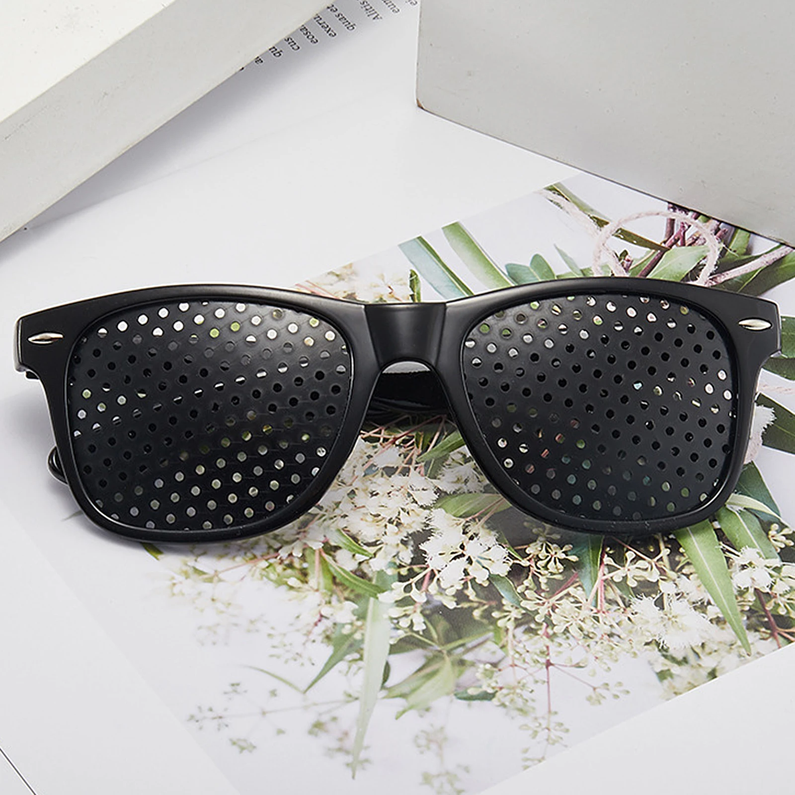 Anti-myopia Astigmatism Glasses Vision Correction Fatigue Pin Hole Glasses With Holes For Men Women Eyesight Improvement Eyewear thumbnail 2