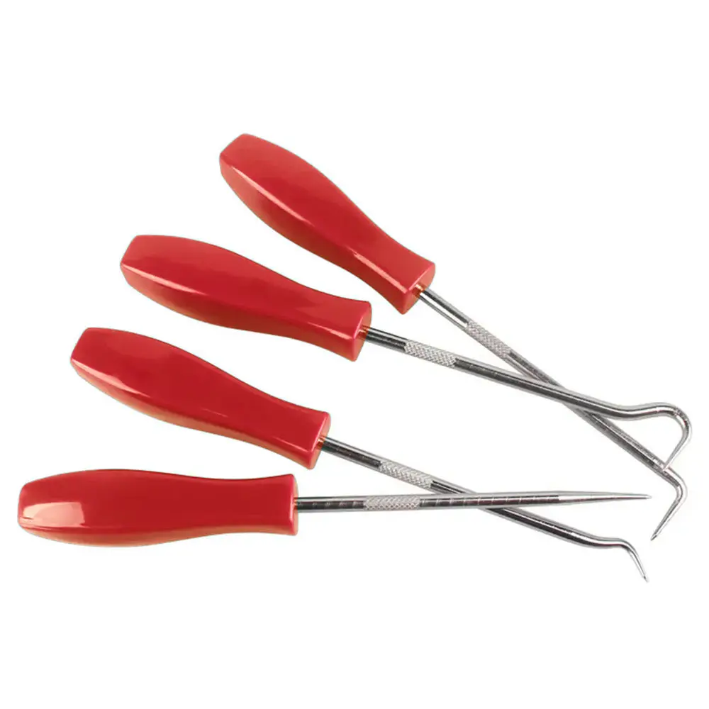 Hot Sale 4Pcs 135mm Car Auto Vehicle Oil Seal Screwdrivers Set O-Ring Seal Gasket Puller Remover Pick Hooks Repair Tools for car thumbnail 5