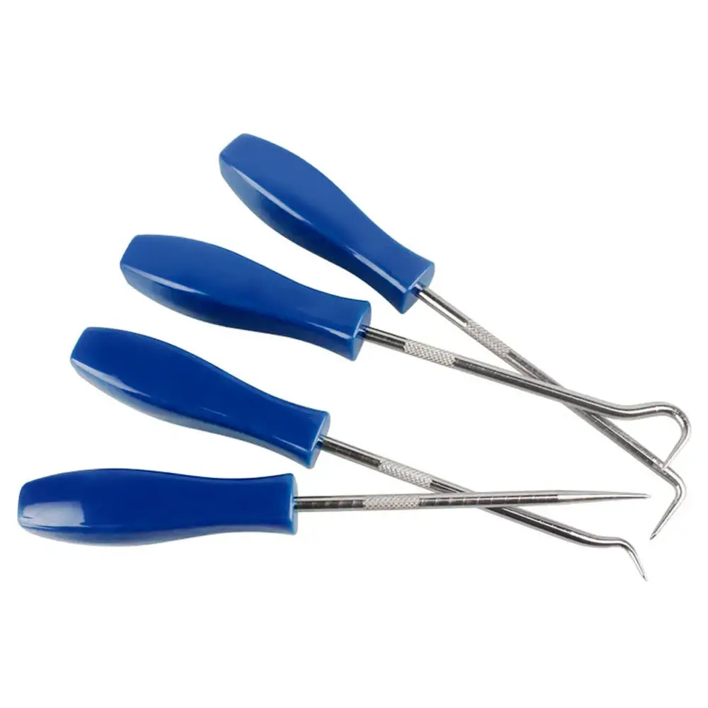 Hot Sale 4Pcs 135mm Car Auto Vehicle Oil Seal Screwdrivers Set O-Ring Seal Gasket Puller Remover Pick Hooks Repair Tools for car thumbnail 6