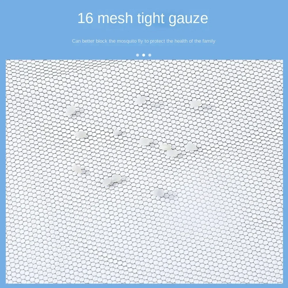 DIY Mosquito Net Self-adhesive Indoor Anti-insect Fly Screen Curtains Window Net Protections Mesh Home Textile Bed Garden thumbnail 3