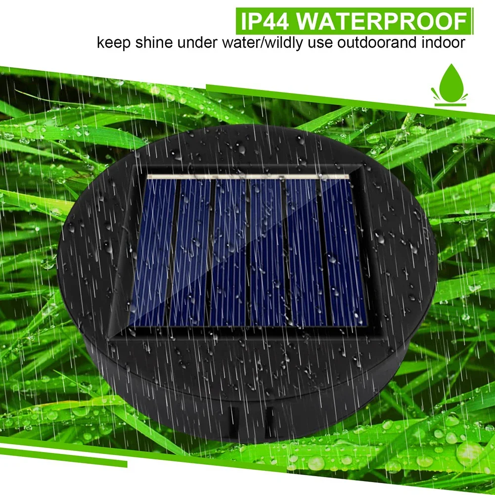 1-4PCS 8CM Solar Light Replacement Top 1.2V Waterproof LED Solar Panel Lantern Lid Light Solar Lantern Top Outdoor Decor Garden thumbnail 4