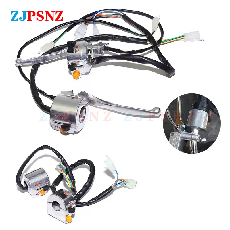 22MM Motorcycle Scooter E-bike Right Left Handlebar Switch For Retro Scooter Drum Brake Horn Fog Lamp Lighting Switch Waterproof thumbnail 3