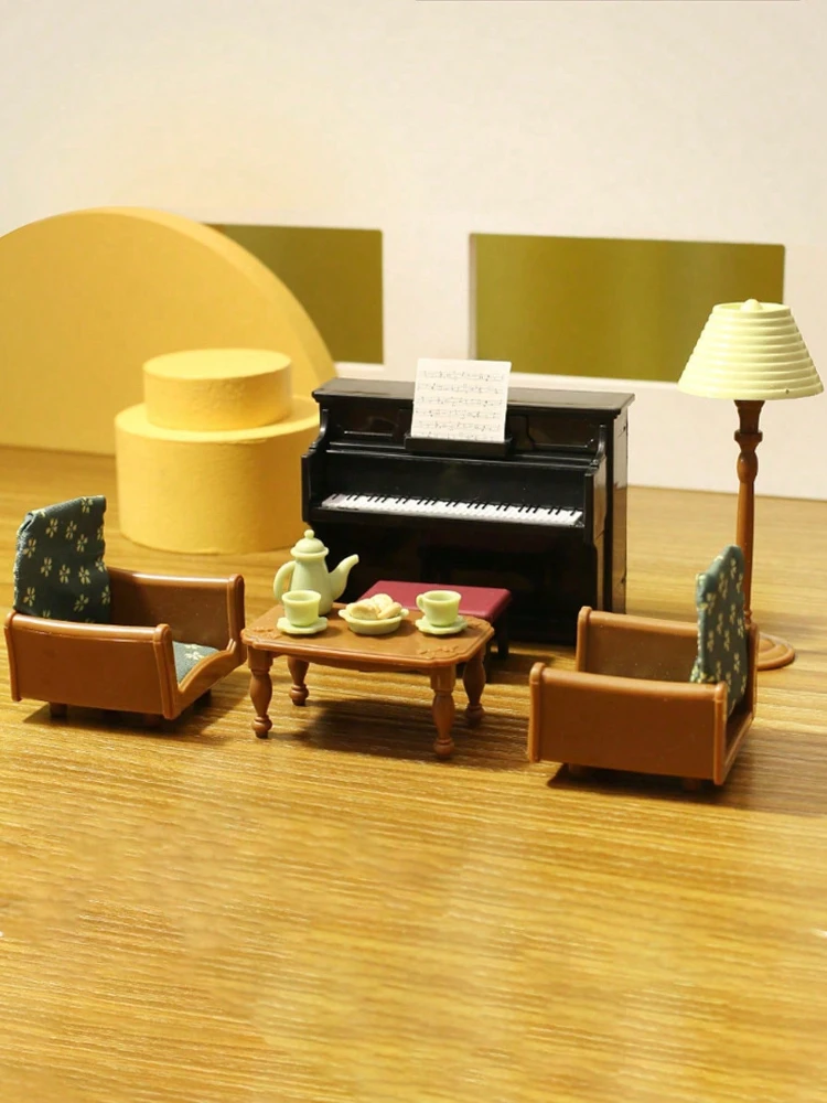 1:12 Miniature Furniture Forest Family Simulation Scene Model Kit Variou Scene Combination Set Dollhouse Toy for Girl Gifts Toys thumbnail 2
