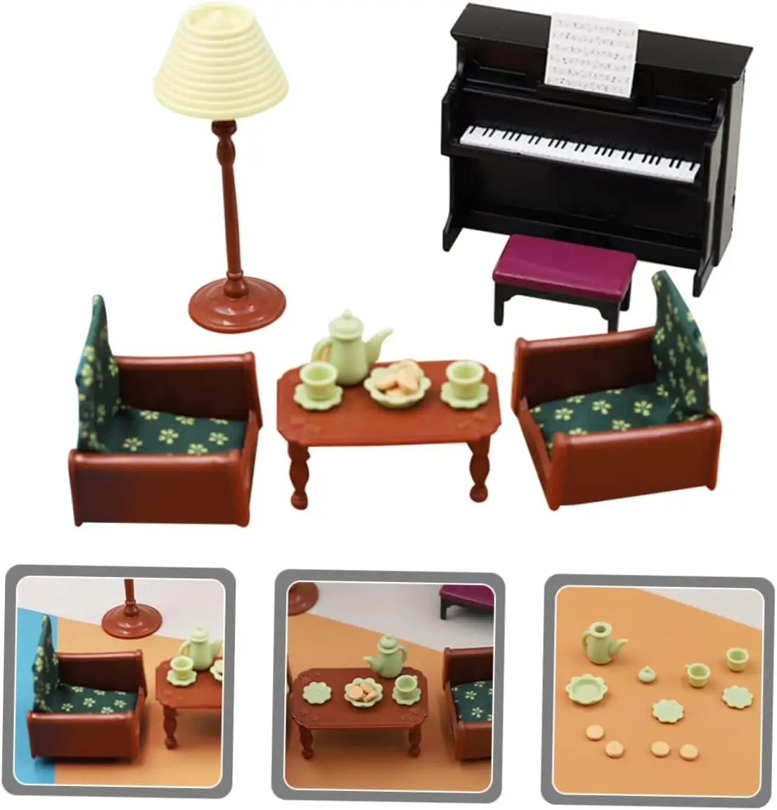 1:12 Miniature Furniture Forest Family Simulation Scene Model Kit Variou Scene Combination Set Dollhouse Toy for Girl Gifts Toys thumbnail 4