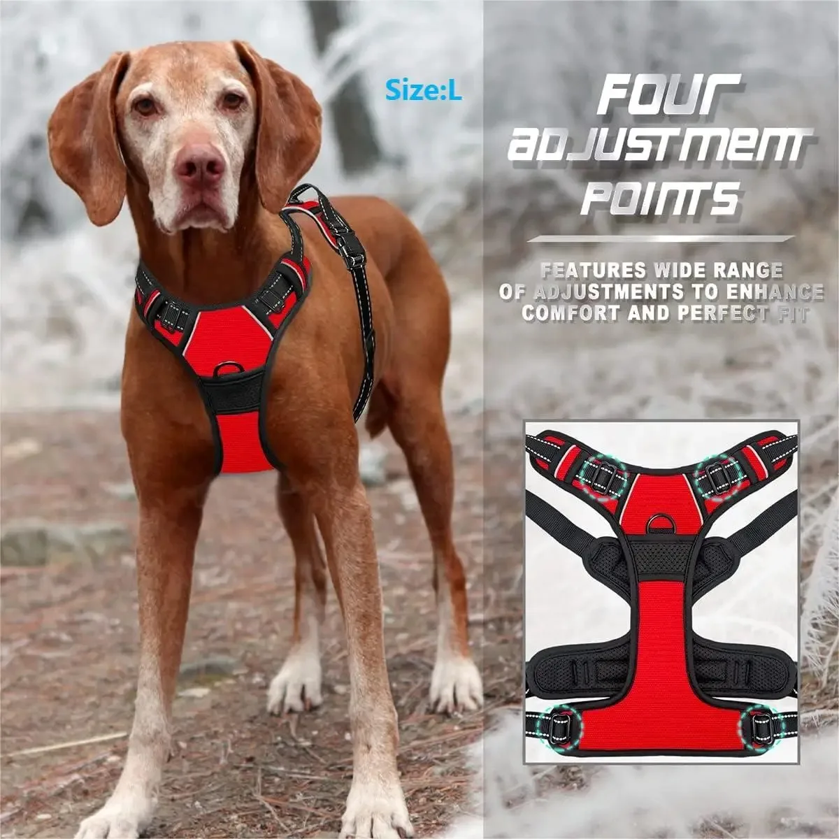 Dog Collars Harness Big Vests Leash Pet Shop Everything for Dogs Leather Puppy Accessories Medium Small Set thumbnail 2