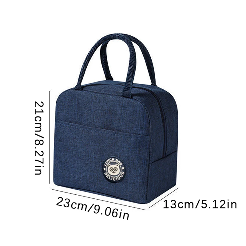 Convenient Tote Lunch Box Picnic Travel Food Storage Bag Waterproof  Portable Zipper Thermal Oxford Lunch Bags Fresh Cooler Bag thumbnail 6
