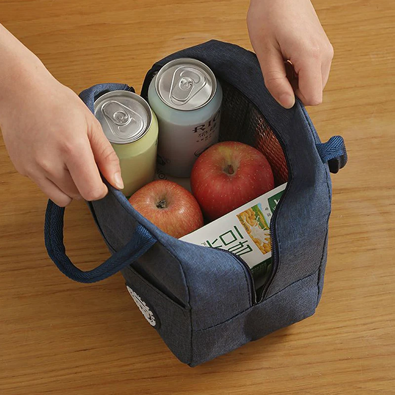 Convenient Tote Lunch Box Picnic Travel Food Storage Bag Waterproof  Portable Zipper Thermal Oxford Lunch Bags Fresh Cooler Bag thumbnail 4