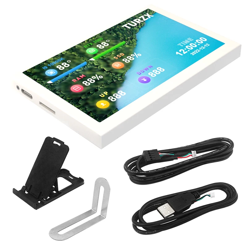5 Inch USB-C Secondary Scree IPS 800x480 LCD Computer Hardware Monitor No Need AIDA64 Display with Aluminum Alloy Case thumbnail 5