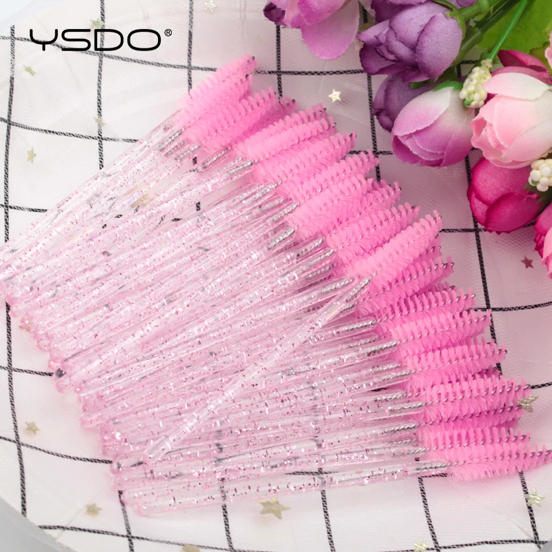 5/50 Pcs Eyelash Brushes False Eye Lashes Extension Tools Eyebrow Brush Mascara Wands Applicator Spoolers Lashes Cosmetic Tool thumbnail 2