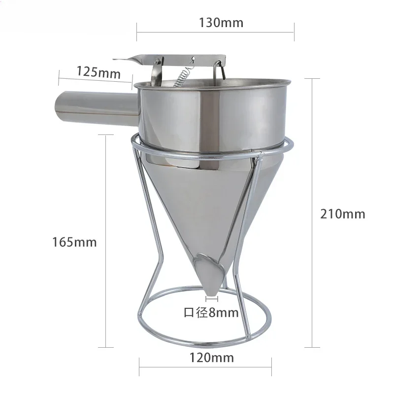 Handheld Stainless Steel Funnel Tapered Candle Liquid Dispenser Diy Candle Aromatherapy Quick Dispense Wax Pouring Tool thumbnail 6