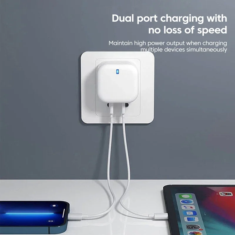 PD 20W USB Type C Charger Fast Charging Adapter Phone Quick Charger For iPhone Samsung Xiaomi Huawei Wall Charger EU/US/UK Plug thumbnail 2