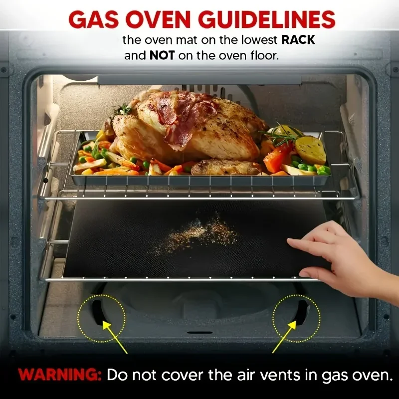 4sizes Non-Stick Oven Liners Reusable BBQ Grill Mat Baking Mat Barbecue Tools Easy Clean Party Favors Kitchen BBQ Tool thumbnail 6