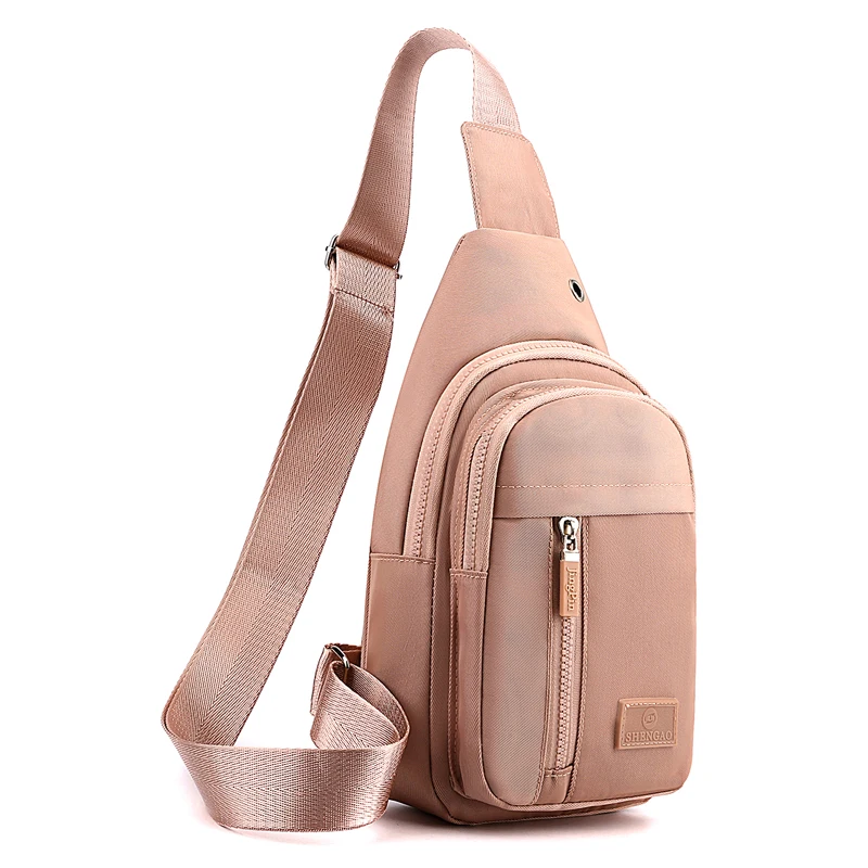 Women's Versatile Chest Bag New Trendy Nylon Cloth Single Shoulder Diagonal Cross Bag Fashionable Travel Chest Bag thumbnail 4
